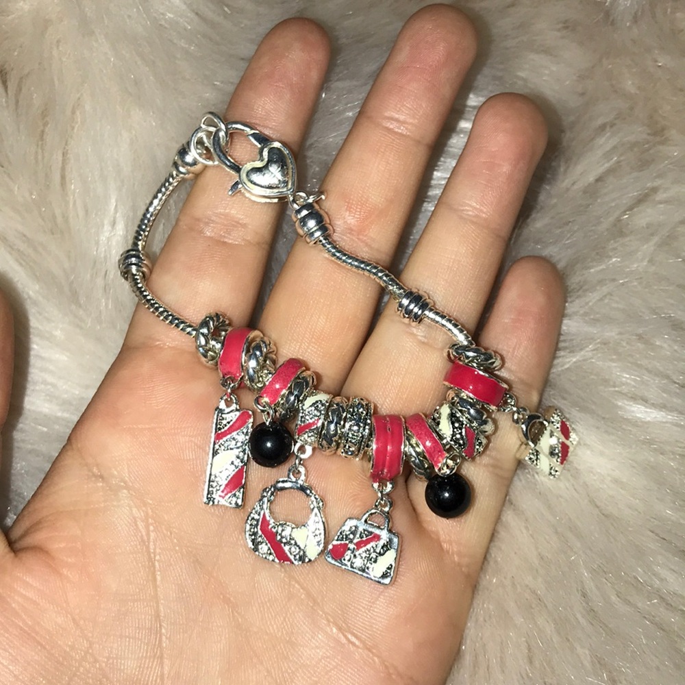 sterling silver charm bracelet